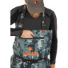 Полукомбинезон забродный NORFIN PILOT CAMO BOOTFOOT р.43-M с сапогами резина 83400-43-M